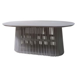 Mesa de Comedor Home ESPRIT Blanco madera de mindi 180 x 100 x 75 cm