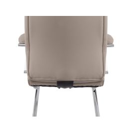 Silla Q-Connect Escritorio Mod Ena Simil Piel Base Metalica Alt Max 1050 Anc 630 Prof 650 Color Gris