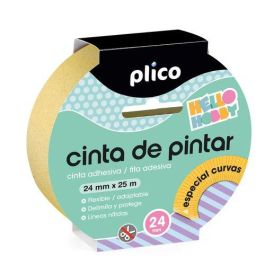 Plico Cinta adhesiva para pintor especial curvas 25 metros x 24 mm Precio: 6.50000021. SKU: B1AR8KKBS7