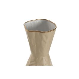 DKD Home Decor Jarrón de Suelo Cottage de Metal con Detalles Florales Beige Marrón Claro 13.5x13.5x71 cm Juego de 2 DKD Home Decor Jarrón de Suelo Cottage de Metal con Detalles Florales Beige Marrón Claro 13.5x13.5x71 cm Juego de 2