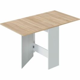 Mesa de cocina plegable FLY - Melamina Artik blanco y roble - L 140 x P 77 x H 78 cm Precio: 178.49999981. SKU: B15S55GX7R