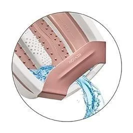 Revlon RVFB7034E Baño de Pies Plegable y Compacto - Spa Thalasso con 3 Temperaturas y Función de Burbuja para un Masaje Relajante