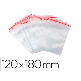 Q-connect Bolsa Autocierre 120x180 mm Paquete de 100 Unidades Plástico Transparente Grosor 50 Micras Precio: 3.50000002. SKU: B1E4WP5MY2