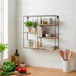 Estantería Max Home Hierro Madera MDF 40 x 40 x 10 cm (6 Unidades)