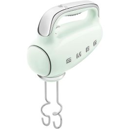 Smeg HMF01PGEU Batidora de Mano Verde - Varillas para Montar y Amasar - 9 Velocidades y Función Turbo