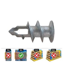 Celo Taco metálico placa yeso Ø4-5x37mm din gkdz, acero, para cuadros/lámparas, caja 50 unid Precio: 13.50000025. SKU: S7903172