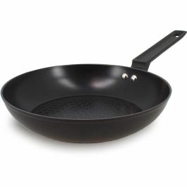 Menastyl 6020636 Sartén de Aluminio Forjado 24 cm Negra, Apta para Todo Tipo de Fuegos, Inducción