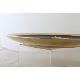 DKD Home Decor Centro de Mesa Margot Shabby Porcelana Multicolor Azul 42x42x4 cm