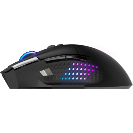MSI Ratón Versa Pro Wireless + Mouse Dock Pro S12-4301370-CLA, Inalámbrico, Sensor Óptico, 26000 PPP, 15 Botones Personalizables, Negro