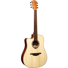 LAG Guitarra Electro-Acustica Dreadnought Cutaway Natural Zurdos Tapa Abeto Engelmann Macizo Precio: 388.311264. SKU: B17SRBG8TM