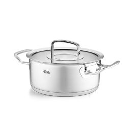 Fissler Profi Cacerola de 20 cm con tapa de cristal, apta para inducción, acero inoxidable 18/10 - 08413920000/0