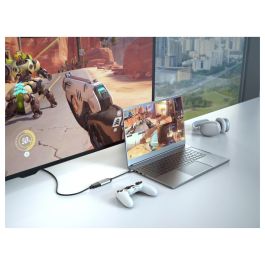 Targus HYPERDRIVE USB-C a HDMI 8K60Hz/4K1 Adaptador de Video Macho/Hembra Acero Inoxidable Compatible con MacBook iPad