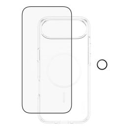PanzerGlass CARE BY 3-IN-1 FLAGSHIP EXPLORE - Protector de pantalla de vidrio templado para Apple iPhone Air, Resistente a rayones y golpes, Aplicación en seco y sin burbujas