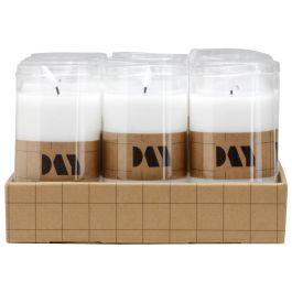 Day Vela LED Cilíndrica Luz Blanca Cálida, Diámetro 7,5 cm x Altura 12,5 cm