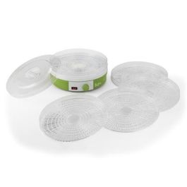 Ariete 616 Deshidratadora de Alimentos con 5 Recipientes Apilables, para Verduras y Pescado Ariete 616 Deshidratadora de Alimentos con 5 Recipientes Apilables, para Verduras y Pescado