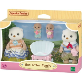 Sylvanian Families 5803 Familia Nutria Marina con Carro de Bebés Precio: 27.89000027. SKU: B1CPT4967X