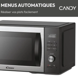Candy CMGA31EDLB Microondas Grill - 31L - MO: 1000W - Grill: 1000W - Cavidad de Acero Inoxidable - Limpieza Automática