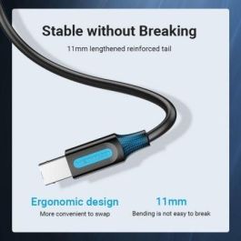 Vention COQBI Cable USB 2.0 para Impresora, Conector USB-A Macho a USB-B Macho, 480 Mbps, 3 Metros, Negro Vention COQBI Cable USB 2.0 para Impresora, Conector USB-A Macho a USB-B Macho, 480 Mbps, 3 Metros, Negro
