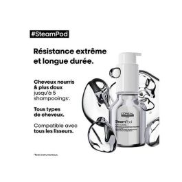 L'Oreal Steampod Concentrado 3 en 1 Tratamiento Alisante 50ml - Protección Térmica 230°C, Brillo y Suavidad