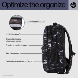 HP Mochila Campus Marble Stone XL con Cremallera Bloqueable, Bolsillo Acolchado Portátil y Resistente al Agua HP Mochila Campus Marble Stone XL con Cremallera Bloqueable, Bolsillo Acolchado Portátil y Resistente al Agua