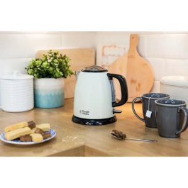 Russell Hobbs Hervidor Mini Colours Plus+ Crema 1L 24994-70 | Ahorro 66% Energía