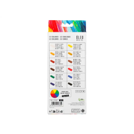 Liderpapel Pintura al Óleo Caja de 12 Tubos de Aluminio de 12 ml Colores Surtidos