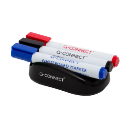 Q-connect Borrador Magnético para Pizarra Blanca con 3 Rotuladores Azul, Negro y Rojo Precio: 3.99000041. SKU: B184MANS6G