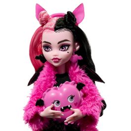 Monster High Muñeca Clawdeen Wolf Fiesta Pijamas Hky66 Mattel Muñeca con Mascota Incluida para Niños +4 Años