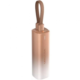 Vention FHWJ0 Powerbank 5000mAh 20W con Cable USB-C y Lightning Incorporado, Diseño Degradado Compacto Dorado Precio: 16.59000024. SKU: B1DDALGE7X