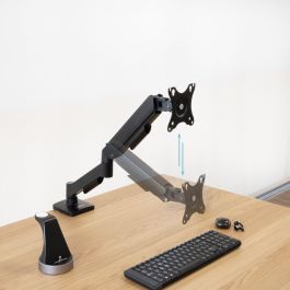 TooQ DB1733TNR-B Soporte Monitor de Escritorio Abrazadera para Pantallas 17-32" VESA 75x75/100x100 9kg Negro
