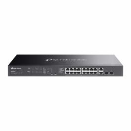 TP-Link Omada ES220GMP Switch Gestionado L2 Gigabit Ethernet 18 Puertos RJ-45 con PoE+ (250W) 2 Ranuras SFP Montaje en Rack Negro