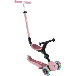 Globber - Patinete evolutivo con asiento GO-UP ACTIVE PLUS LIGHTS - Rosa pastel Globber - Patinete evolutivo con asiento GO-UP ACTIVE PLUS LIGHTS - Rosa pastel