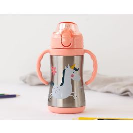 Kiokids Botella Termo Entrenamiento Unicornio Rosa 280ml Acero Inoxidable con Asas y Pajita Antiderrame para Bebés +6 Meses Precio: 19.94999963. SKU: B1GTBGNZ8K