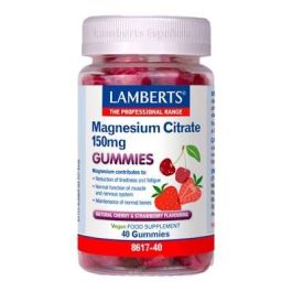 Lamberts Citrato De Magnesio 40 Gummies Cereza-Fresa, Suplemento para Sistema Nervioso y Músculos, Alta Absorción Precio: 28.5000001. SKU: B17N8VJCLN