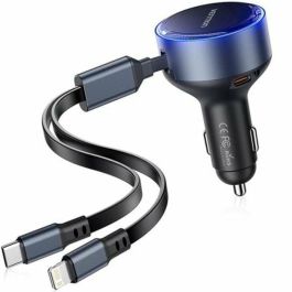 Cargador de Coche Vention FFOB0/ 1xUSB Tipo-C Macho/ 1xUSB Tipo-C hembra/ 1xLightning Macho/ 30W Precio: 21.49999995. SKU: B133S9MP4P