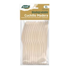 Set de 12 cuchillos de madera Algon 16.5 cm (24 Unidades) Set de 12 cuchillos de madera Algon 16.5 cm (24 Unidades)