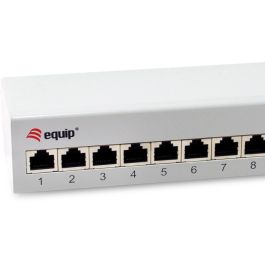 Equip Patchpanel 12x RJ45 Cat6A FTP 1HE Premium hellgrau