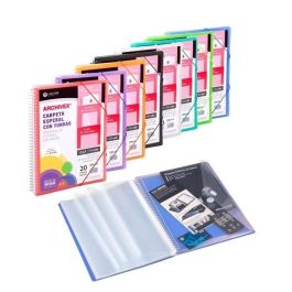 Carchivo Archivex-Star Archivador Personalizable A4 Con 20 Fundas Espiral Negro Precio: 5.89000049. SKU: BIX53032006