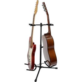 Soporte Doble Para Guitarra Con Protección De Goma