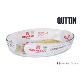Quttin Fuente de Vidrio Ovalada 30 x 21 cm 2.2L (4 Unidades)
