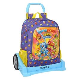Mochila Escolar con Ruedas SuperThings Guardians of Kazoom Morado Amarillo (32 x 42 x 14 cm) Precio: 34.59000017. SKU: S4306439
