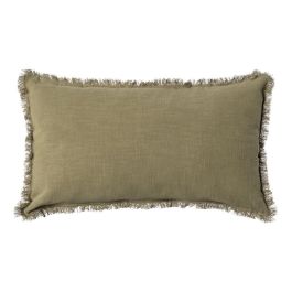 Cojín Verde 70% Algodón / 30% Lino 50 X 30 cm Precio: 16.7827. SKU: B1BSYS5CV4