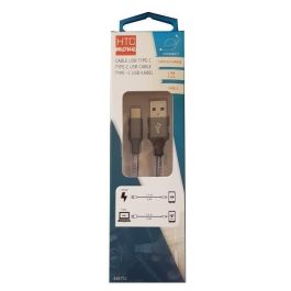 M500 Cable de carga y datos con adaptador USB tipo C 2.4 A - Conectores de aluminio, cable trenzado reforzado 1.5 m