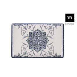 La Mediterranea Fuente Rectangular Rosetta 30x20 cm Elite Brillo (6 Unidades)