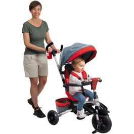 MONDO Triciclo evolutivo convertible y plegable con asiento giratorio - On & Go Moovi Explore - Rojo - 12 meses y más