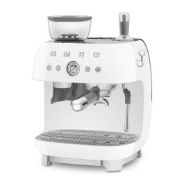 Smeg EGF03WHEU Máquina de Café Espresso 50's Style con Molinillo Integrado Blanca