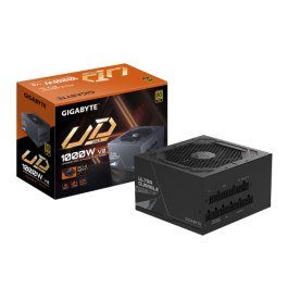 Gigabyte GP-UD1000GM PG5 V2 - Fuente de Alimentación ATX 3.1 1000W 80 PLUS Gold, PCIe 5.0, conector 12VHPWR para tarjetas gráficas, 120mm HYB Fan Precio: 136.98999996. SKU: B135DPGZSB