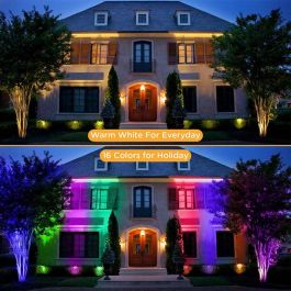 Foco Led para Jardín 5W RGBW 60° IP65 Negro con Mando a Distancia para Exteriores