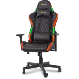 Yenkee Silla Gaming YGC 300RGB, Ergonomica, con Iluminacion RGB, Diseñada para Gamers