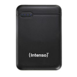 Intenso XS5000 Powerbank 5000 mAh Negro, Cargador Portátil con Pantalla LED, Micro-USB / USB-C Entrada, USB-A / USB-C Salida